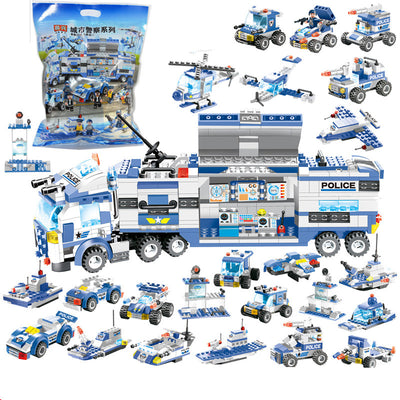 Set de 762 Piezas para Construir Auto Robot Policial de la Ciudad