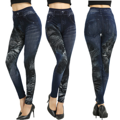 Leggings Talla Grande Efecto Denim - Comodidad de Jeggings - Image 14