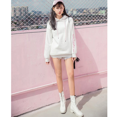 Sudadera con Capucha Gruesa Estilo Coreano - Hoodie Holgado para Otoño e Invierno - Image 5