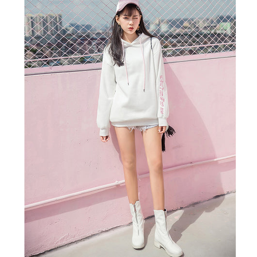 Sudadera con Capucha Gruesa Estilo Coreano - Hoodie Holgado para Otoño e Invierno - Image 5
