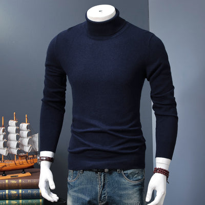 Suéter Cuello Alto Hombre Lana Merino Tejido Cálido - Image 9