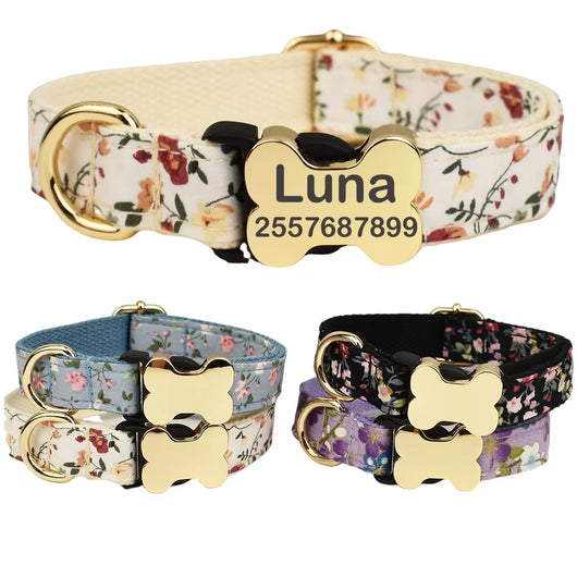 Collar para Perro con Diseño Geométrico y Hebilla de Hueso - Image 13