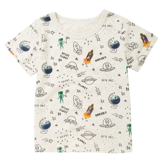 Playera Infantil de Algodón con Estampado Cartoon - Manga Corta Verano - Image 5