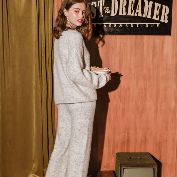 Pijama Mujer Escote V Suave - Conjunto Cómodo para Casa