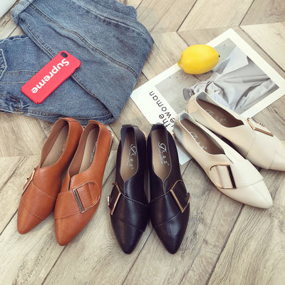 Zapatos Planos Estilo Británico - Mocasines Cómodos de Boca Baja - Image 4