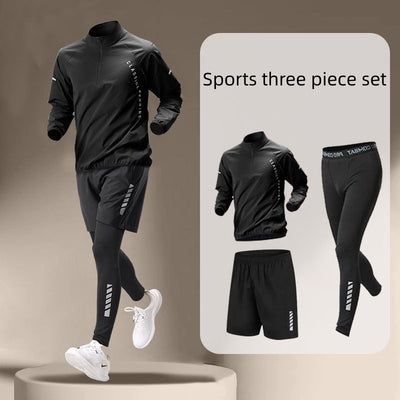 Conjunto Deportivo Hombre Ice Silk Secado Rápido Verano Manga Corta - Image 6