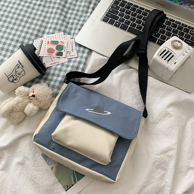 Bolsa de Lona Mini para Estudiante - Bandolera Casual Elegante