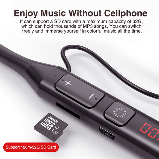 Auriculares Inalámbricos Multifunción con Pantalla, Radio y Ranura para Tarjeta - Image 8