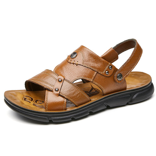 Sandalias Dual Cuero para Hombre - Comodidad Playa y Exterior - Image 8