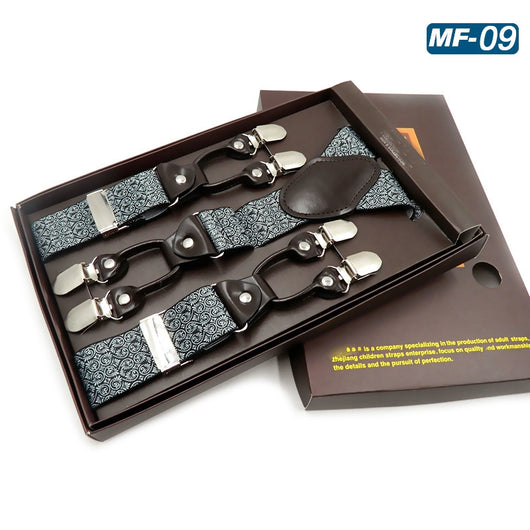 Tirantes Elásticos Multicolor con 6 Clips para Hombre - Image 30