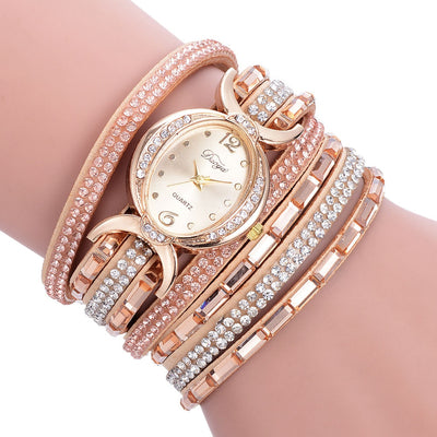 Reloj de Pulsera para Mujer con Brillantes - Elegancia Casual - Image 3