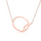 Fabulous Rose Dorado Plated Stainless Steel Initial Letter Pendant Necklace Rose Dorado Q