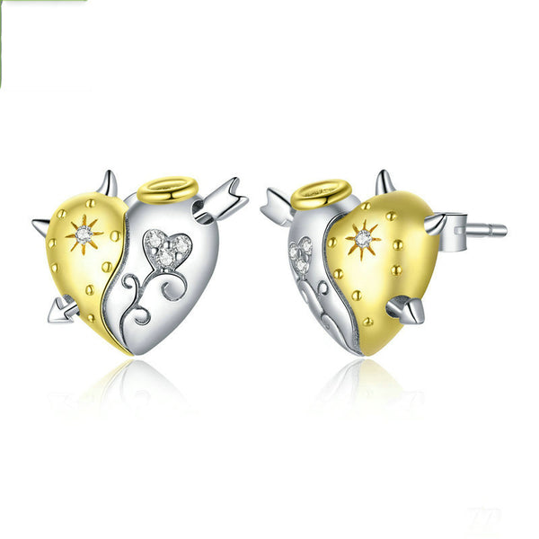 Aretes Ángel y Demonio en Plata Pura S925 - Image 10