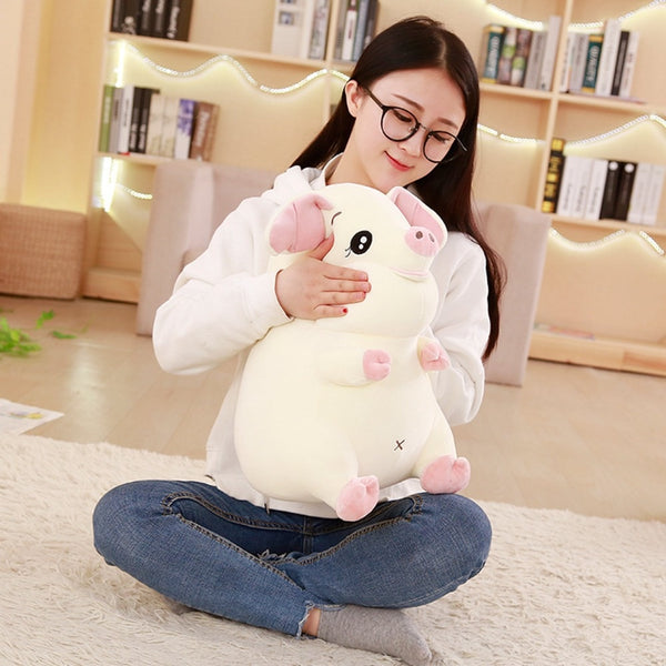 Peluche Suave Cerdito Rosa - Juguete Reconfortante para Bebés y Niños
