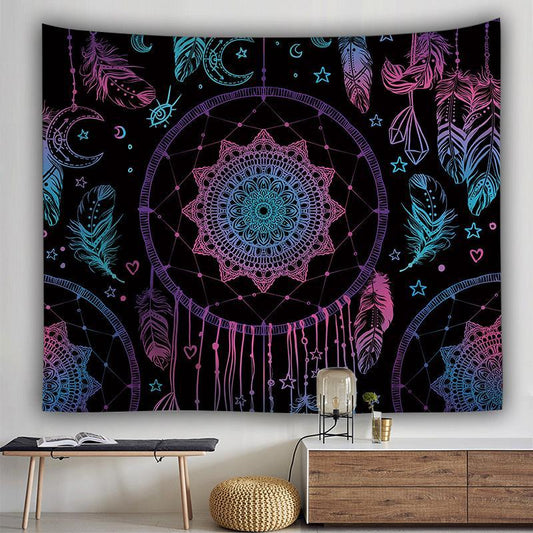Tapiz Mandala Atrapasueños Azul