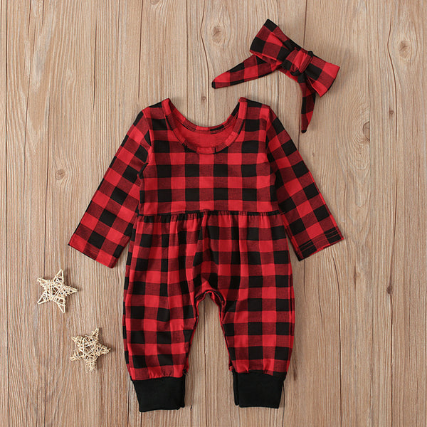 Conjunto de Niña a Cuadros con Manga Larga - Pieza Única Versátil - Image 12