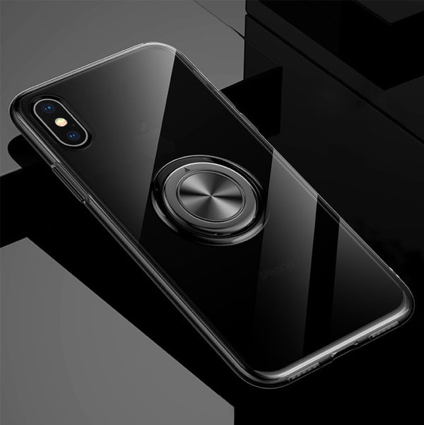 Funda Transparente con Anillo Magnético para iPhone - Soporte Adhesivo Compatible - Image 5