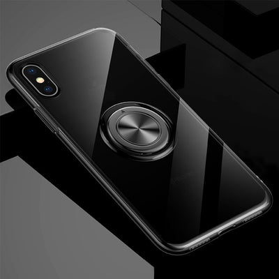 Funda Transparente con Anillo Magnético para iPhone - Soporte Adhesivo Compatible - Image 5