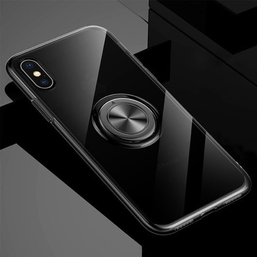 Funda Transparente con Anillo Magnético para iPhone - Soporte Adhesivo Compatible - Image 5