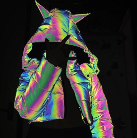 Chaqueta Reflectante Arcoíris para Invierno