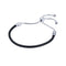 Pulsera de Cadena en Cuero Negro