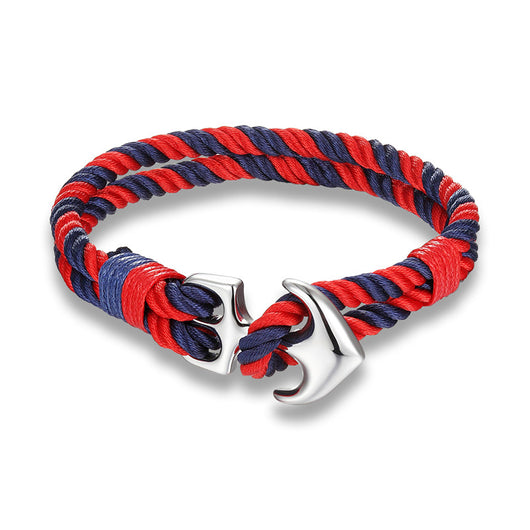 Pulsera de Supervivencia Náutica para Hombre con Cuerda Paracord y Ancla de Metal - Image 6