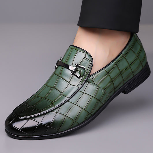 Zapatos de Cuero Ligeros Talla Grande Estilo Cuadros Lujo Premium - Image 3