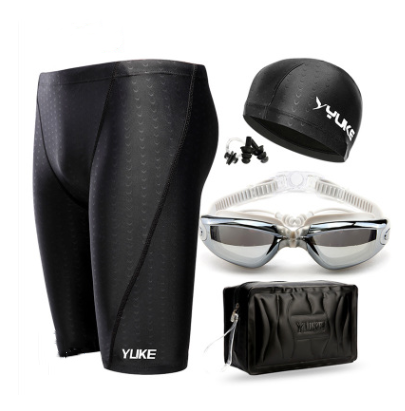 Traje de Baño Hombre Secado Rápido Impermeable con Gafas de Natación - Image 3