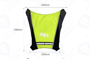 Mochila Chaleco Reflectante Recargable con Luz LED y Control Remoto para Ciclismo - Image 7