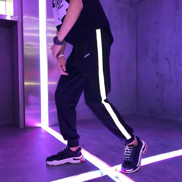 Pantalones Deportivos Reflectantes para Hombre - Cómodos y Versátiles