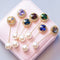Broche Cristal Perla con Palabra - Pasador Elegante para Bufanda