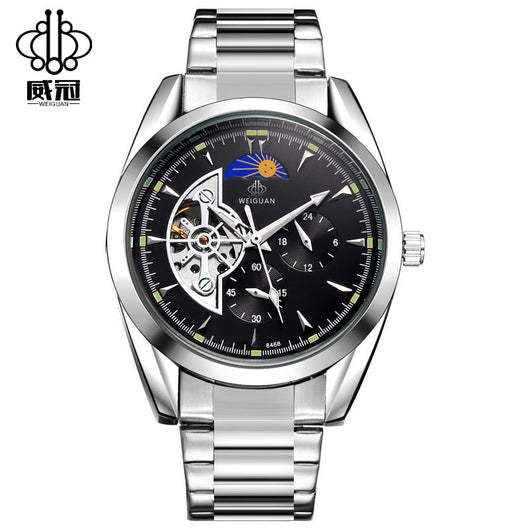 Reloj Automático Wei Guan - Diseño Moderno con Función Lunar para Hombre - Image 4