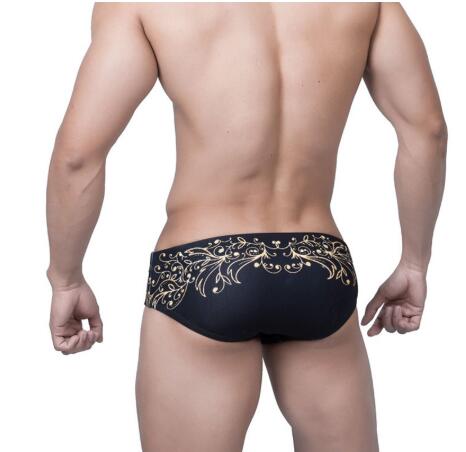 Bóxer de Baño Vintage Dorado para Hombre con Estampado Foil - Image 3