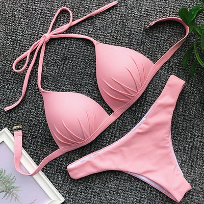 Bikini Enterizo Escote Halter Ajustable - Image 6