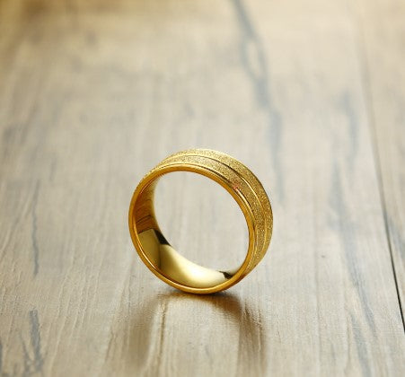 Anillo de Acero Titanio con Diseño Color Scrub - Image 2