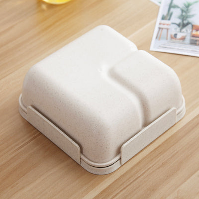 Lonchera Bento Escolar Estilo Japonés con Compartimentos Separados para Microondas - Image 2