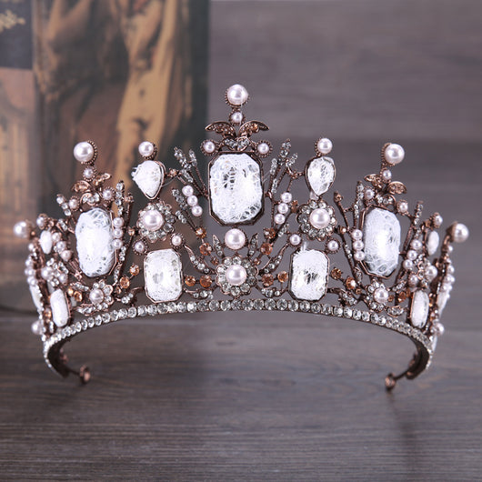 Accesorio de Pelo con Encaje y Pedrería para Vestido de Novia - Image 5