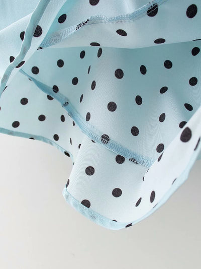 Shorts de Verano con Lunares y Volados Acampanados - Image 5