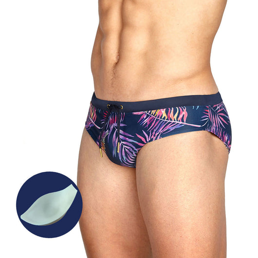 Bóxer de Baño con Estampado Tropical y Soporte Integrado - Image 2