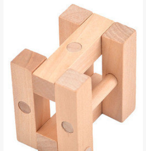 Puzzle Inteligencia Clásica Konglock Lu Ban - Juego de Desbloqueo en Madera