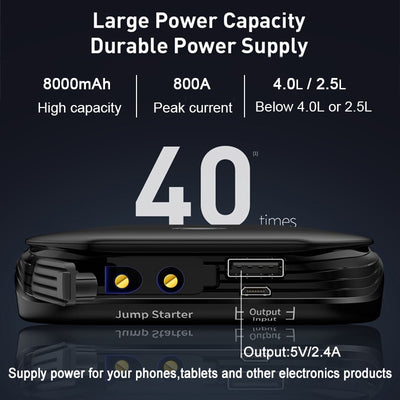 Banco de Energía Portátil Arrancador de Emergencia para Auto - Image 6