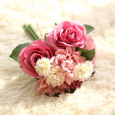 Ramo de Flores Artificiales Dalia Rosa - Image 7