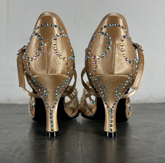 Zapatos de Baile Latino Diamond para Mujer - Tacón Alto Profesional - Image 9