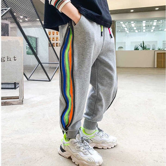 Pantalones Deportivos Infantiles con Cierre Lateral y Forro Polar - Image 2