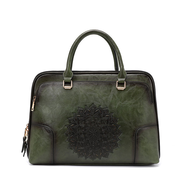 Bolso Tote Ejecutivo con Textura Embossed Vintage - Image 3