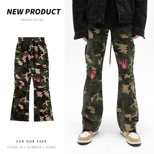 Pantalones Cargo Camuflaje Street Leisure para Hombre