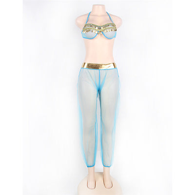 Conjunto de Lencería Sensual con Malla Transparente Europeo - Image 11