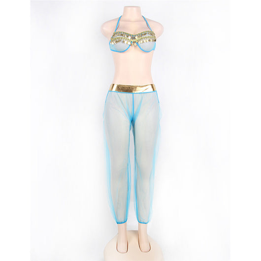 Conjunto de Lencería Sensual con Malla Transparente Europeo - Image 11