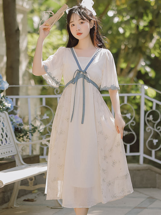 Vestido Hanfu Hada del Bosque para Mujer - Diseño Fairy Elegante