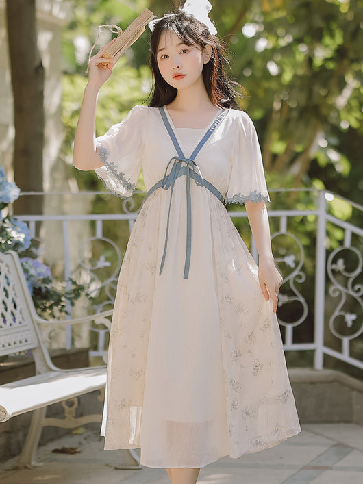 Vestido Hanfu Hada del Bosque para Mujer - Diseño Fairy Elegante